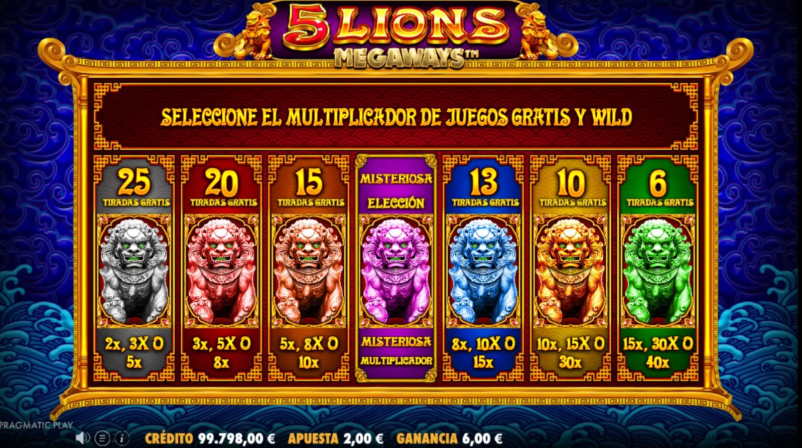 5 Lions Megaways demo  slot