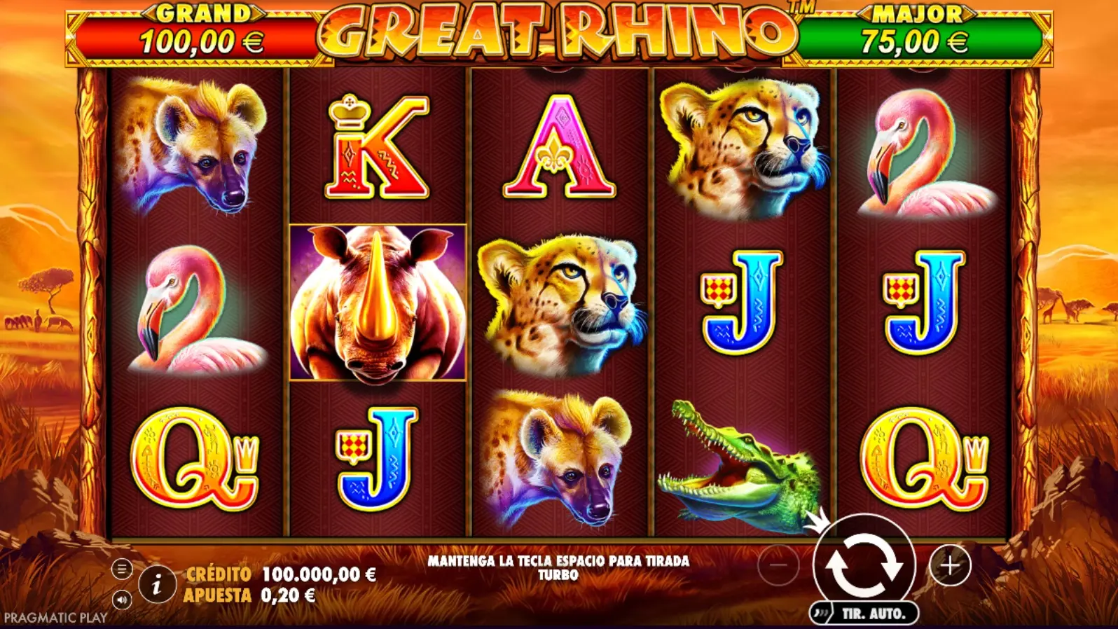 Great Rhino Megaways demo 1
