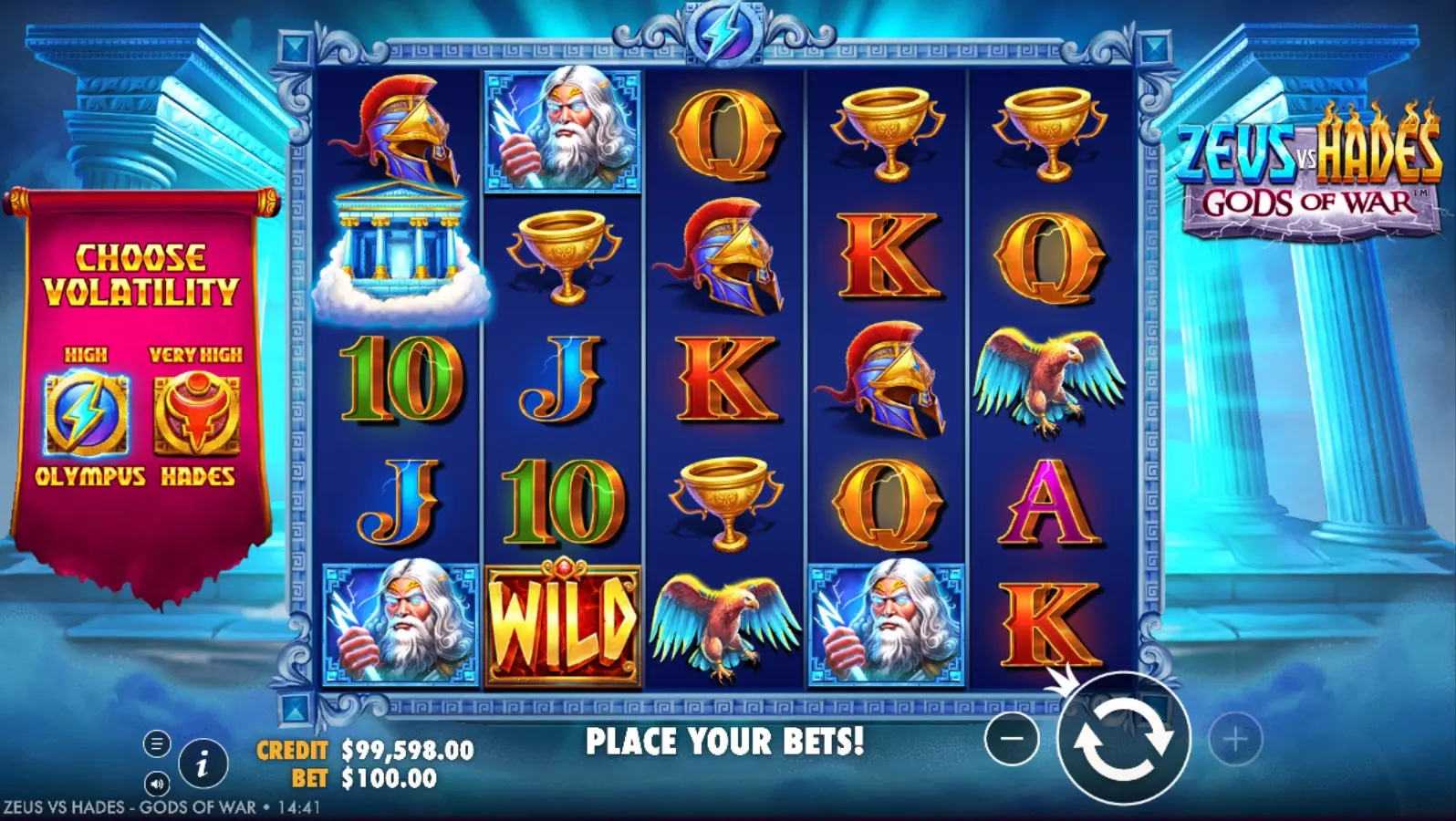 Zeus vs Hades demo  slot